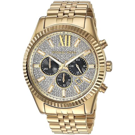 michael kors men oversize lpave exington watch|Oversized Lexington Gold.